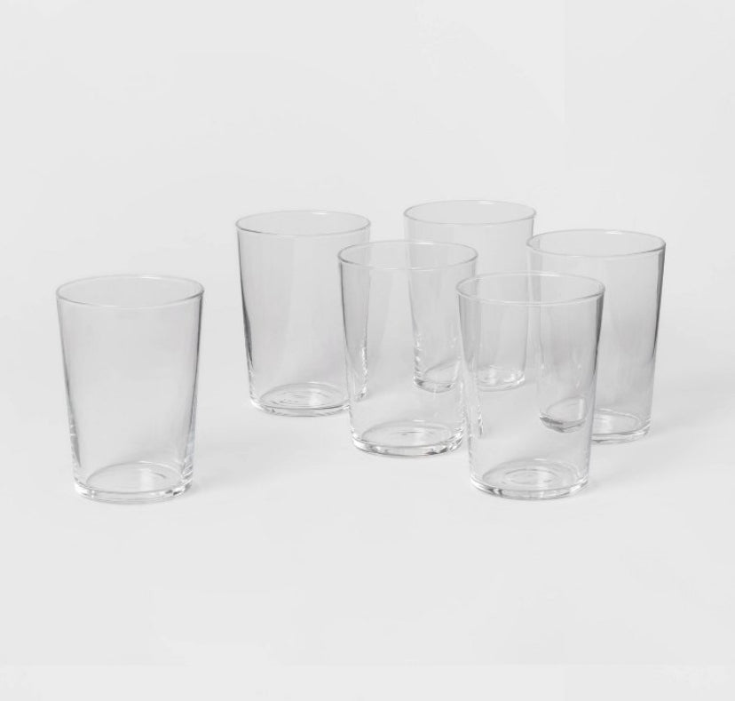 16oz 6pk Glass Rioja Cooler Tumblers FN Bargains Discount Store