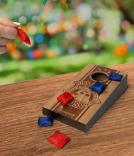 Load image into Gallery viewer, Modern Monkey Bagging Rights Wooden Tabletop Cornhole