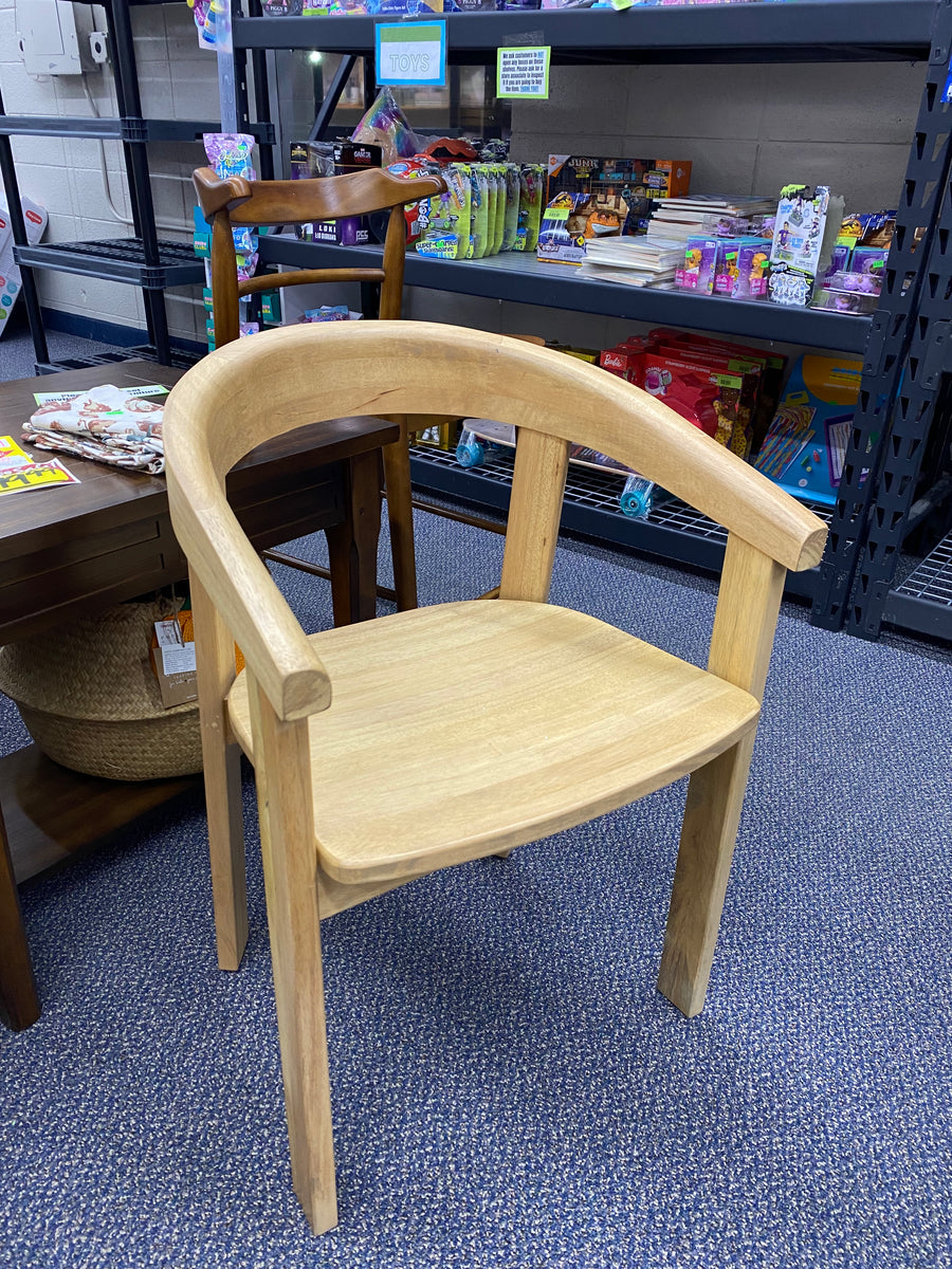 Terra Solid Wood Curved Back Dining Chair FN Bargains Discount Store