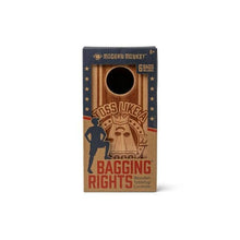 Load image into Gallery viewer, Modern Monkey Bagging Rights Wooden Tabletop Cornhole