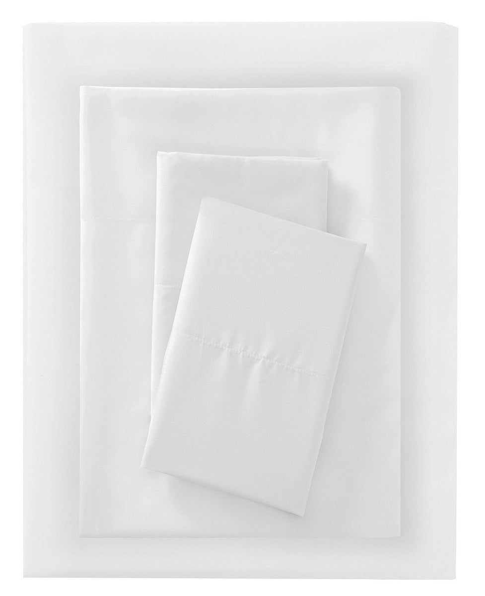 Microfiber White Sheet Set Full FN Bargains Discount Store