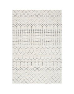 7'10 x 9’10" Moroccan Blythe Area Rug - grey