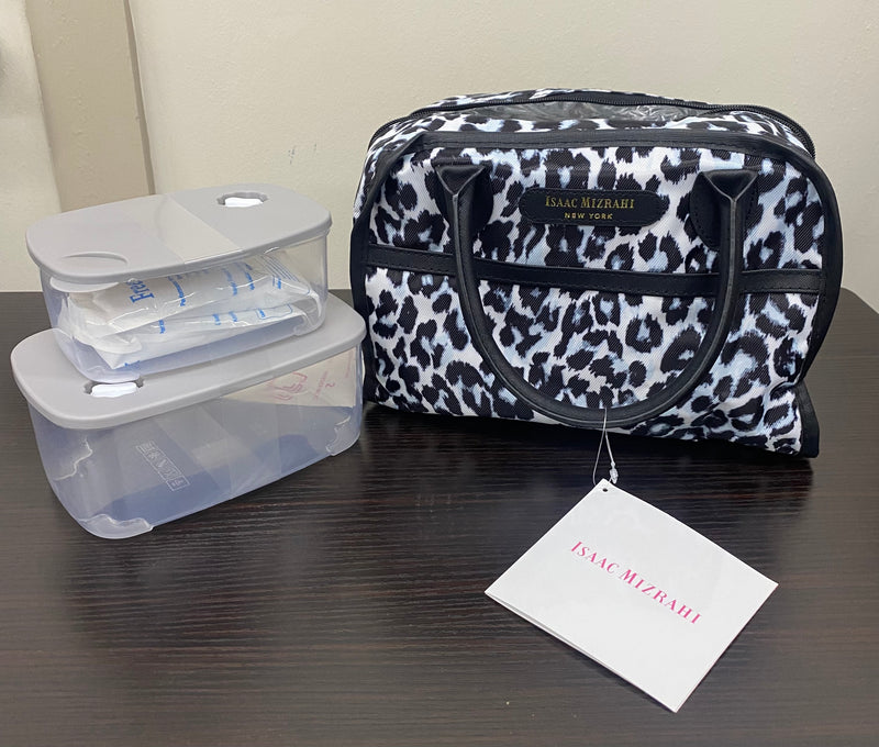 Boxy Lunch Tote - Snow Leopard