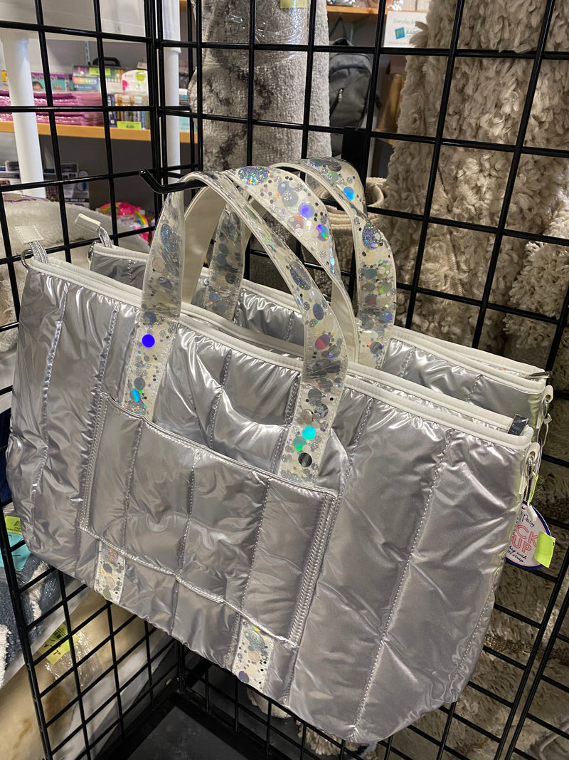 Metallic Puffer Confetti Bag