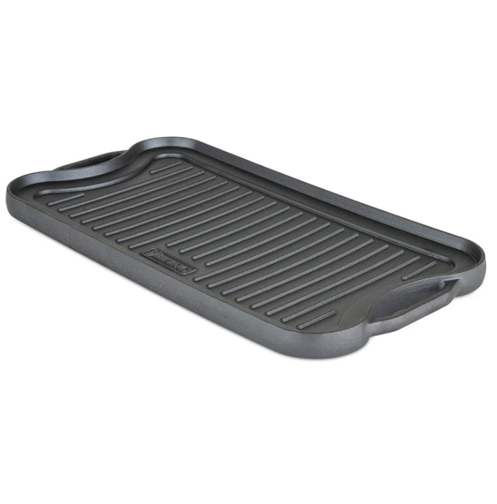 Viking Cast Iron 2 Burner 20 in. Reversible Grill/Griddle Pan
