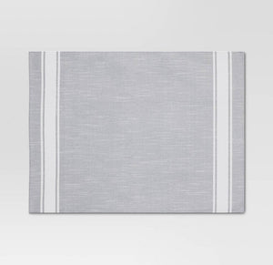 Cotton Striped Placemat Gray