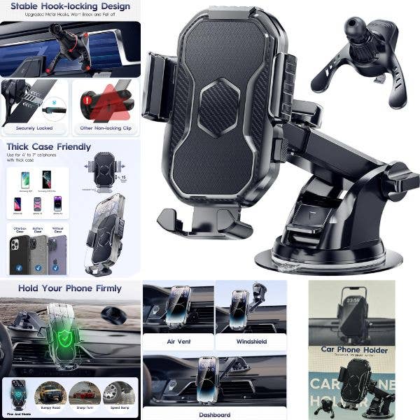 Ultimate 3in1 Car Phone Holder