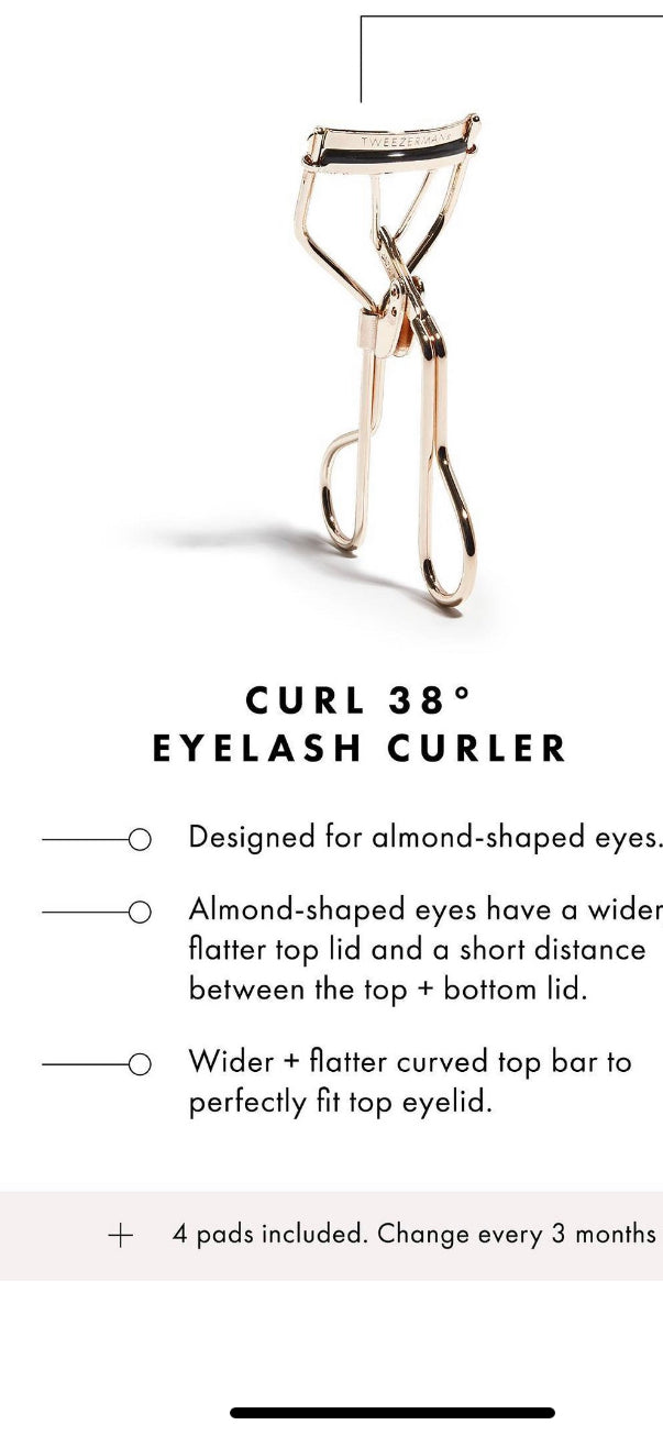 Tweezerman Curl Authority - Curl 38 Eyelash Curler