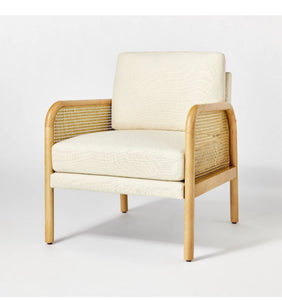 Cane Accent Chair - Cream
