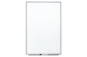 Quartet Classic DuraMax Porcelain Magnetic Whiteboard, 36" x 24" (3' x 2'), Silver Aluminum Frame