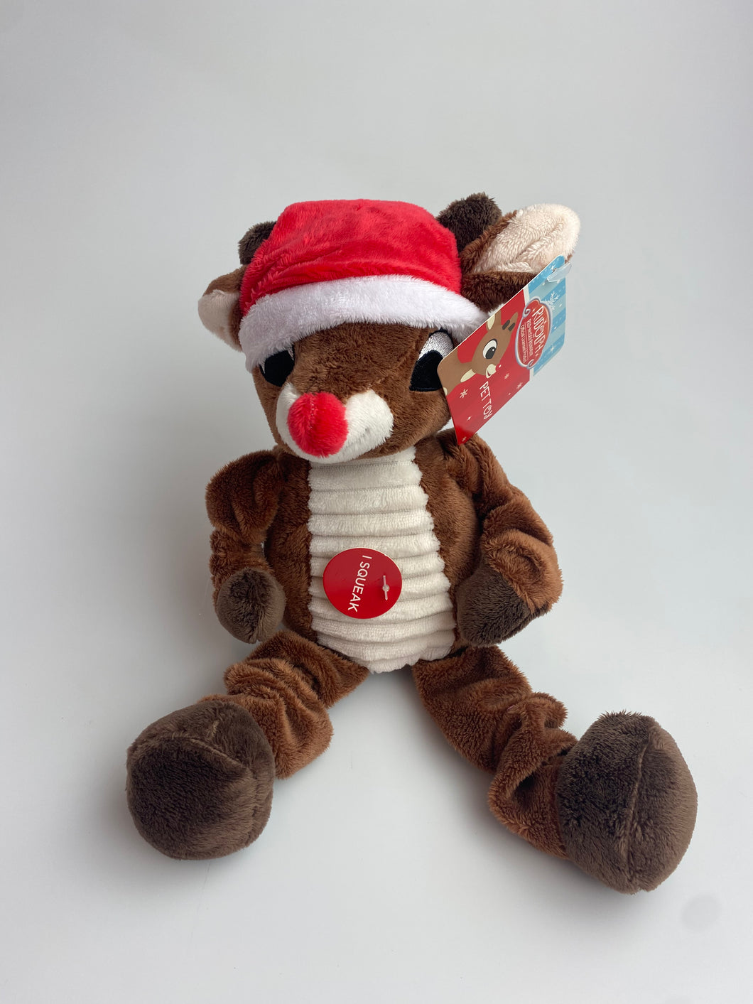 Rudolph the Red Nosed Reindeer & Friends 11in Dog Toys with Squeaker