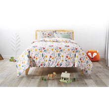 Load image into Gallery viewer, Full/Queen Garden Floral Cotton Comforter Set
