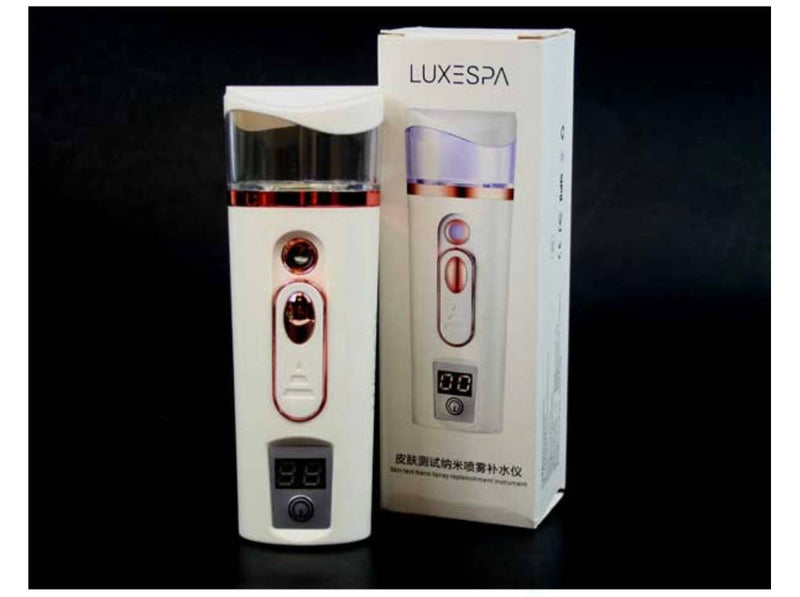Luxe Spa Nano Mister Facial Steamer- White