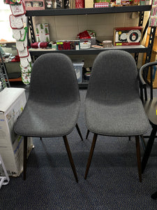 Set of 2 Copley Dining Chairs - Dark Gray