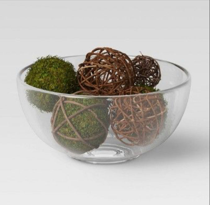 8pc Decorative Wrapped Moss Ball Filler