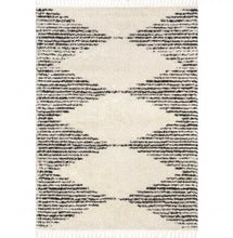 Load image into Gallery viewer, 6’ Square Bria Moroccan Diamond Tassel Indoor Area Rug
