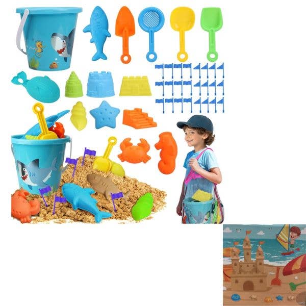 Beach 39pc Sand Toy Set - Sea Creatures