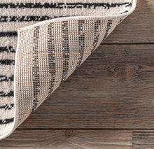 Load image into Gallery viewer, 6’7” x 9’ Romina Diamond Pinstripes Area Rug
