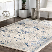 Load image into Gallery viewer, 8&#39; x 9’10&quot; Vintage Minta Area Rug - Blue
