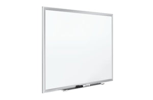 Quartet Classic DuraMax Porcelain Magnetic Whiteboard, 36" x 24" (3' x 2'), Silver Aluminum Frame