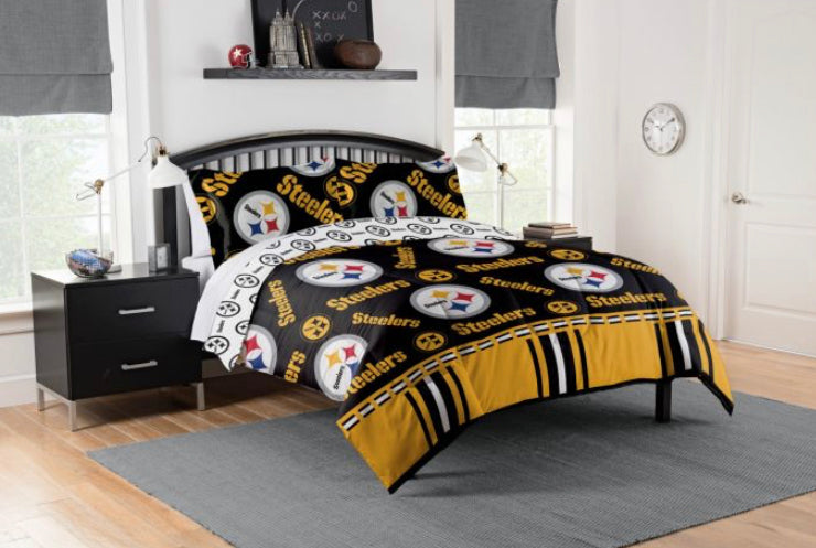 Pittsburgh Steelers Queen Bedding 5 Piece Set