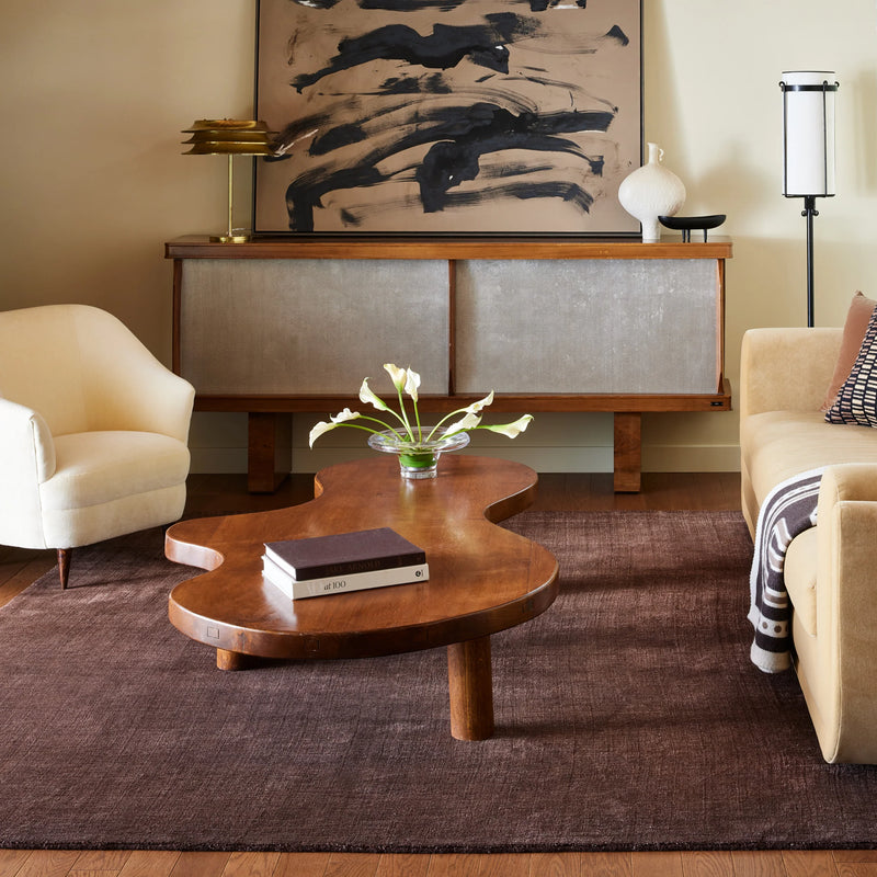 Arrel Speckled Wool-Blend Area Rug 8'6 x 11'6 - Brown