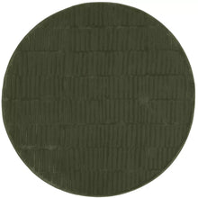 Load image into Gallery viewer, Kailani Geometric Machine Washable Area Rug Green 6' Round

