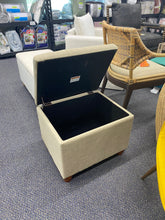 Load image into Gallery viewer, Fabric Storage Ottoman
