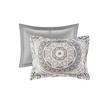 Load image into Gallery viewer, 9pc Bed-in-a-Bag Taupe Nepal Medallion Comforter Set - Full
