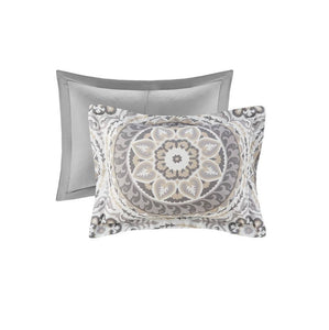 9pc Bed-in-a-Bag Taupe Nepal Medallion Comforter Set - Full