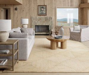 Juniper Tiled Jute Area Rug Natural Squares 8'x10'