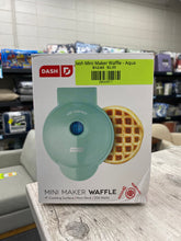 Load image into Gallery viewer, Dash Mini Maker Waffle - Aqua
