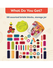 Load image into Gallery viewer, B. toys Educational Building Set - Bristle Block Stackadoos
