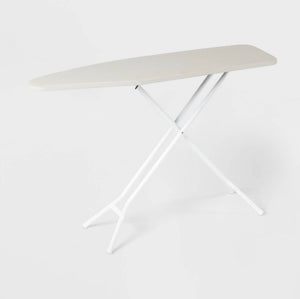 Standard Ironing Board White Metal with Creamy Chai Cover