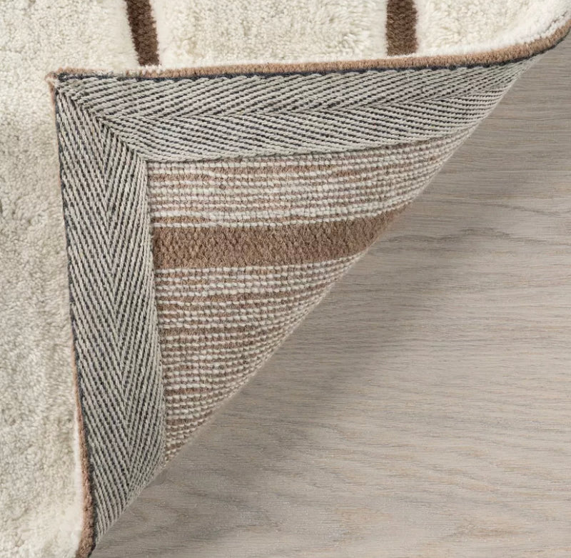 Nazco Abstract New Zealand Wool Rug Cream 6' x 9'