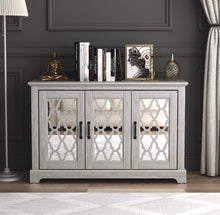 Load image into Gallery viewer, Galano Heron Wood Sideboard/Cabinet with Mirrored Doors &amp; Adiustable Shelves
