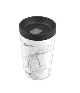 Ello Jones 11oz Vacuum Insulated Stainless Steel Travel Mug White Marble