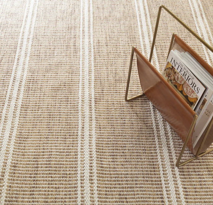 Malta Handwoven Wool Rug Natural 2'x3'