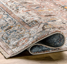 Load image into Gallery viewer, 7&#39;9&quot;x7&#39;7&quot; Harriet Vintage Medallion Fringe Area Rug
