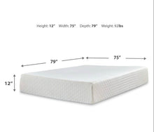 Load image into Gallery viewer, Ashley Furniture “Chime” 12 Inch Memory Foam Mattress - King
