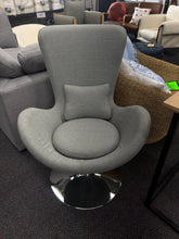 Load image into Gallery viewer, Flash Furniture Egg Series Side Reception Accent Swivel Chair with Bowed Seat
