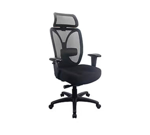 Tempur-Pedic Mesh Back Fabric Computer and Desk Chair, Black (TP6450-BLKMB)