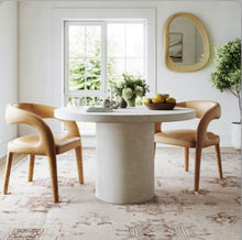 Load image into Gallery viewer, Vivica SplashGuard Faded Medallion Machine Washable Area Rug Beige 8' x 10'
