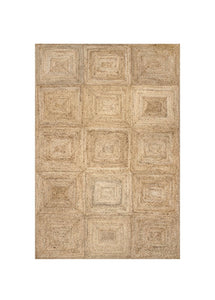 Juniper Jute Tiled Rug 8' x 10' Rectangle
