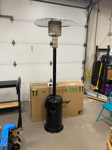 47,000 BTU Hammered Black Propane Outdoor Flame Patio Heater - *See description*