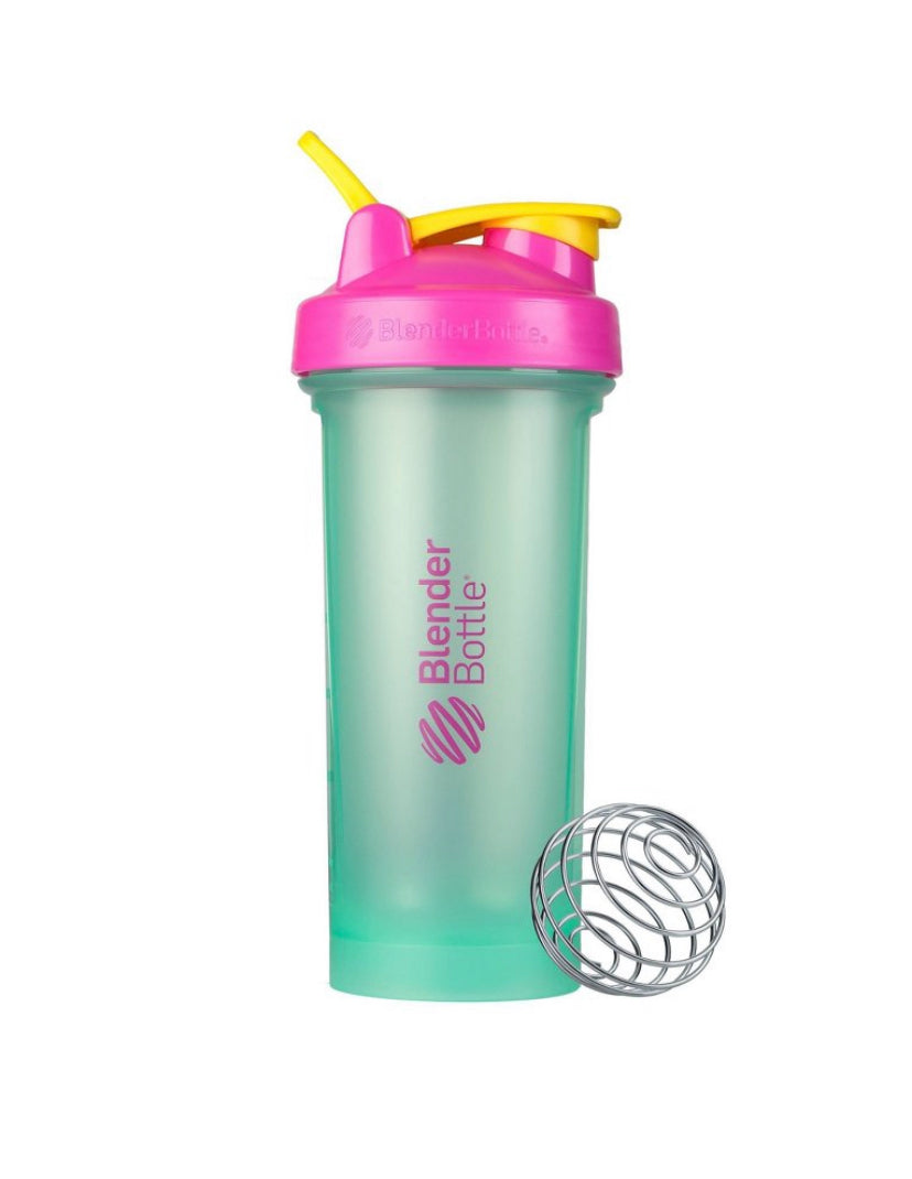 BlenderBottle 28oz Classic V2 Water Bottle - Mint/Pink/Yellow