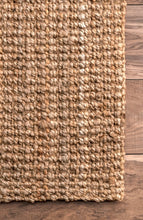 Load image into Gallery viewer, Ashli Solid Jute Area Rug Natural 7' 6" x 9' 6"
