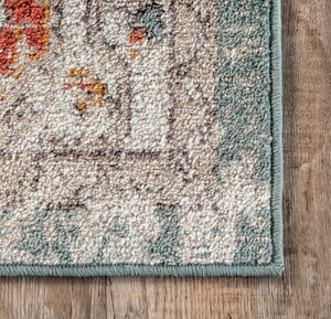 7’10” x 10’ Lenore Vintage Floral Indoor Area Rug
