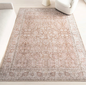 6'7" x 9' Glenette Traditional Vintage Medallion Area Rug