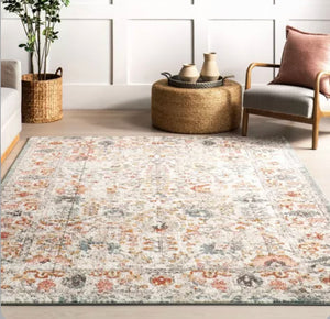13'8" x 9' Lenore Vintage Floral Indoor Area Rug